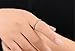 PMTIER Women's 2MM Micro Pave Cubic Zirconia Thin Rose Gold Enternity Wedding Ring Size 6