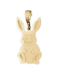 Dazzlers Solid 14k Gold Rabbit Charm Pendant Available in three colors from jewelsberry (weights: 3.4 grams only)