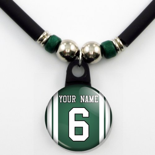 New York Jets Jersey Necklace Personalized with Your Name and Number