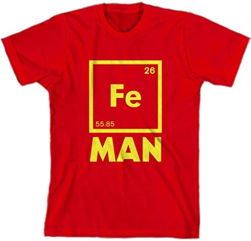 Iron Science T Shirt Funny Cool Chemistry Shirt Periodic Table by Shirt Kraise, XL