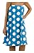 BY LORA Polka Terry Women Bath Wraps - Aqua - OS