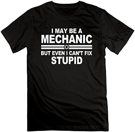 Man Mechanic Fix Everything Tshirts Black