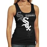 MLB Majestic Chicago White Sox Ladies Black Pearl Tank Top
