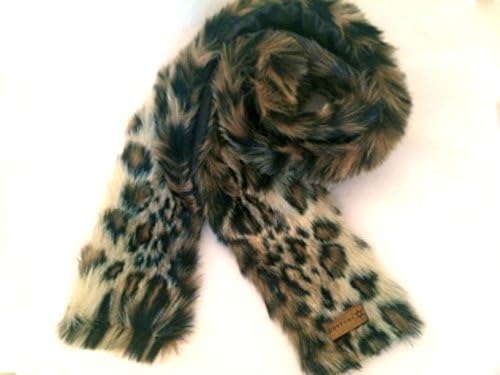 Faux Fur Boot Covers Leg Warmers Boot Sleeves (Wild Leopard Scarf)