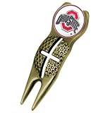 Ohio State Buckeyes Gold Crosshair Divot Tool
