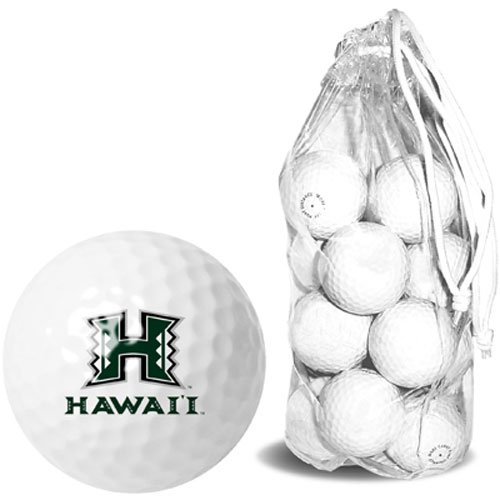 Hawaii Warriors Ncaa 15 Golf Ball Clear Pack