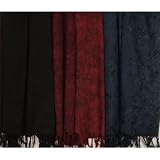 Embroidered Sarongs, Solids, Heavy Rayon - 2 Colors to Choose From