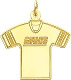14K Gold NFL New York Giants Football Jersey Charm