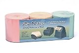 Zip Notes 0099 Refill Rolls 3-Pack, (Tan, Blue, Pink)