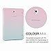 kwmobile TPU Silicone Case Compatible with Samsung Galaxy Tab S2 8.0 - Case Soft Flexible Protective Cover - Bicolor Dark Pink/Blue/Transparent