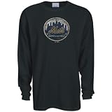 Reebok New York Mets Black Thermal Long Sleeve Top