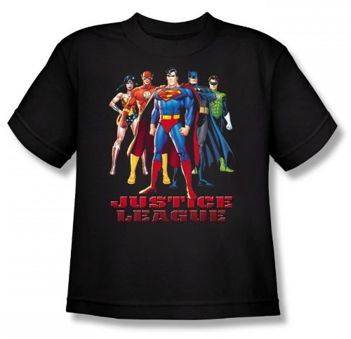  Justice League - In League Youth T-Shirt In Black