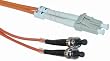 LC / ST, Multimode, Duplex Fiber Optic Cable, 62.5/125, 1 Meter (3.3 ft)