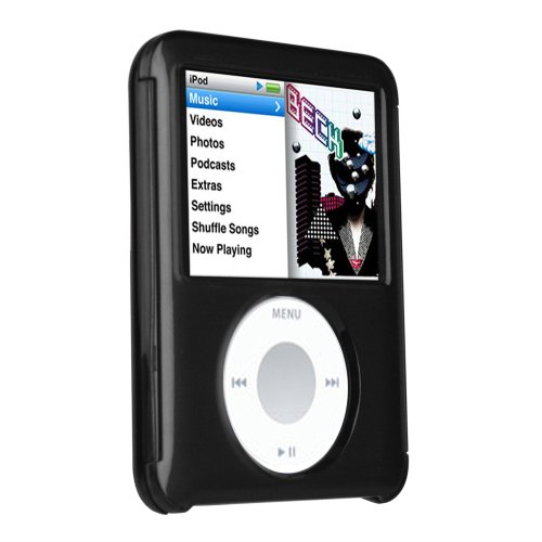 Speck See Thru Hard Plastic Case with Belt Clip for iPod nano 3G (Black)