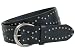 Ladies Embossing Pattern and Nailheads Studded Leather Belt