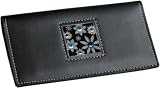 Black Gem Garden Check Book Cover