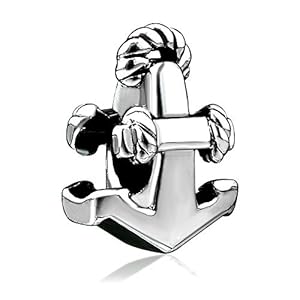 Pugster Nautical Anchor Rope Bead Fit Pandora Chamilia Biagi Charms Bracelet