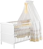 Schardt 040771902 Komplett-Kinderbett Conny 70 x 140 cm, weiß lackiert