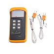 Dual Two Channel Digital Thermometer 2 K-Type Thermocouple Sensor 1300&deg;C 2372&deg;F