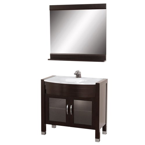 Daytona 36 Bathroom Vanity Glass Counter