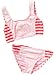 Playshoes Mädchen Shirt/ Poloshirt, gestreift UV-Schutz 50+ Bikini Schmetterling in rosa mit roten Streifen 461044, Gr. 104, Rosa(788 rot/rosa)