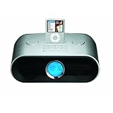 Sylvania iPod Dock Clock Radio with Sleep and Snooze Function in Silver Color (Silver)