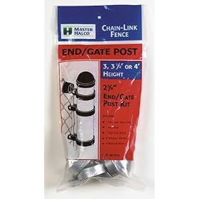 3 each: Master-Halco Chain Link 4' End/Gate Post Kit (087073)