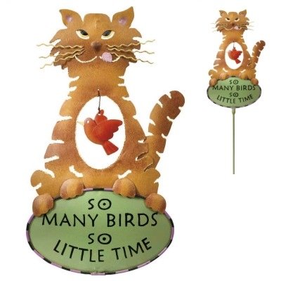 Garden Stake So Little Time - Cat Kitten - by Regal Gift