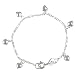 Sterling Silver Heart Charm Toddler Bracelet