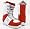 DC Rogan 2010 Men's Snowboard Boots - 10 - Red / White