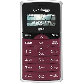 LG enV2 VX9100 Phone, Maroon (Verizon Wireless)