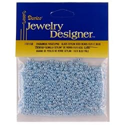 10/0 Ceylon Seed Beads, Lt. Blue, 20 Gram Pkg