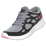 NIKE Free Run+ 2 Women's Running Shoes, Stealth/Vivid Grape/Black/Laser Pink