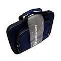 CaseCrown Double Memory Foam Case (Navy Nylon w/Pocket) to Carry the Toshiba Mini NB305 10.1-inch Netbook
