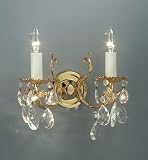 VICTORIA:, Wandleuchte, Made in Italy, Handarbeit, Made with SPECTRA Swarovski Kristall,