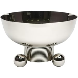 Global Views Double Ball Bowl, Nickel, Large
