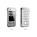 DLO Shell Case with Extruded Dots for iPod touch 1G (Clear with Gray Dots)