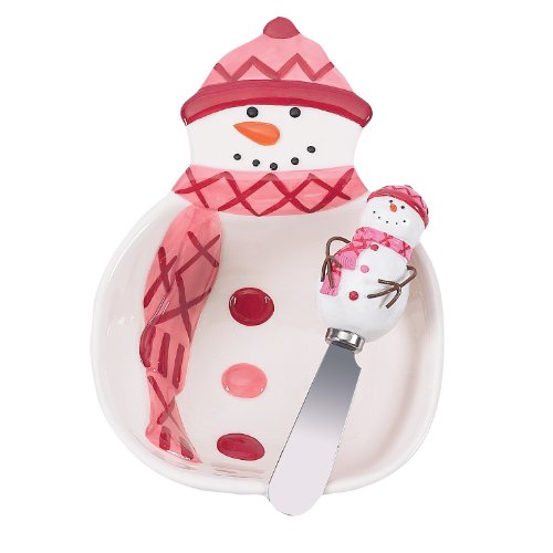 Let it Snow Dip Bowl and Spreader Set