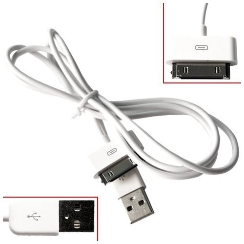 Dock Connector to USB 2.0 Cable for iPod and iPhone (White)