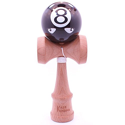 Kaleb Kendama With Black 8 Face Ball And Extra String