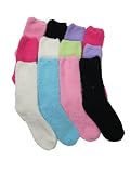 Fuzzy Socks Solid Colors - 12 Pairs, Size: 9-11