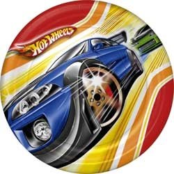 Hot Wheels Fast Action 7" Dessert Plates - 8 Count