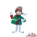 9" White Corduroy Elf By Annalee