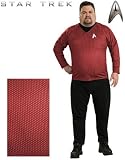 Deluxe Star Trek Movie Plus Size Red Uniform Costume