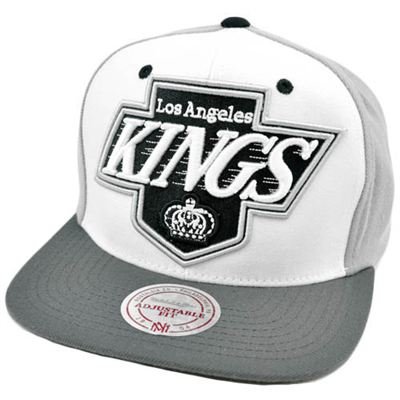 NHL LNH Los Angeles Kings Mitchell & Ness Throwback Hat Logo Snapback Flat Bill