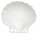 White Fish Ceramic Pottery Scallop Small Dish Set of Four 8" x 7.5" x 1"