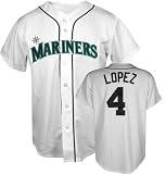 Jose Lopez White Majestic MLB Home Replica Seattle Mariners Jersey - XX-Large