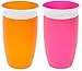 Munchkin Miracle 360 Sippy Cup, Orange/Pink, 10 Ounce, 2 Count