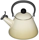 Le Creuset Kone Kettle with Whistle, Almond 1.6 Litre