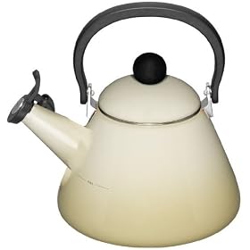 Le Creuset Kone Kettle with Whistle, Almond 1.6 Litre